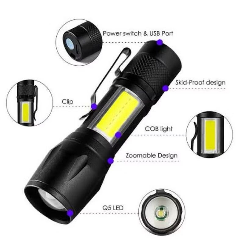 Lampu Mini Charger Usb Senter Kecil UsbCharger Lampu Camping Lampu Hiking Piknik Senter keo