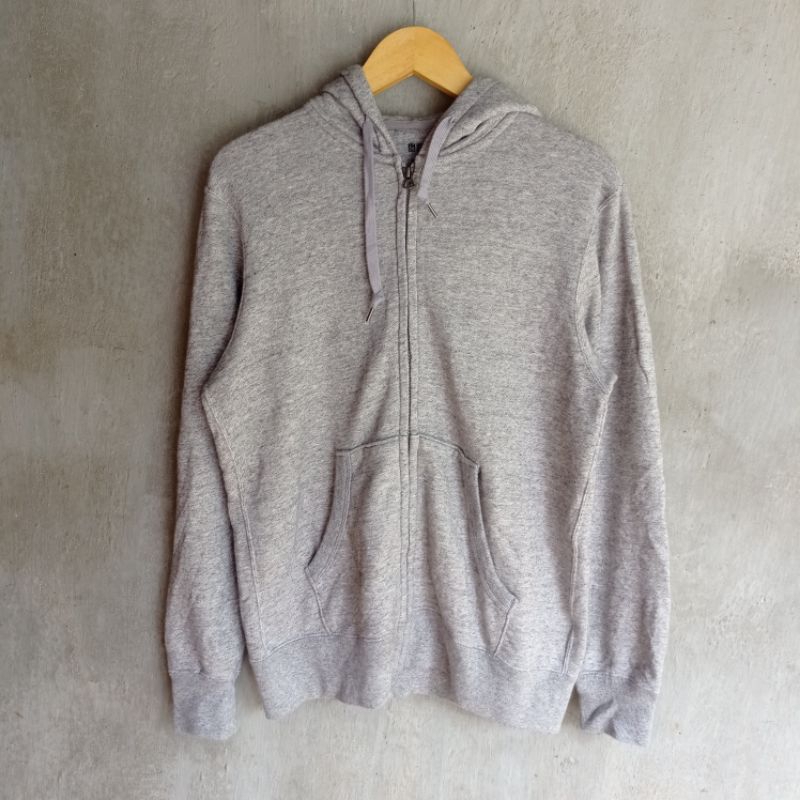 Hoodie Zipper  Uniqlo Thrift second size XL