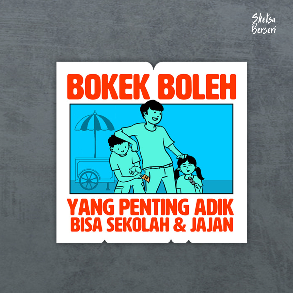 

Bokek boleh - satuan-Vinyl Sticker | SS - 010