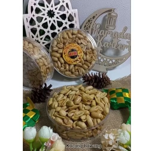 

[250gr] KACANG BAWANG ASIN GURIH PREMIUM by Kuker Alfin 250gr | Kue Kering Kacang Bawang Special Lebaran