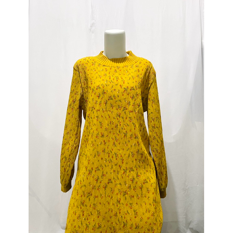 -preloved- Tunik Bunga Kuning