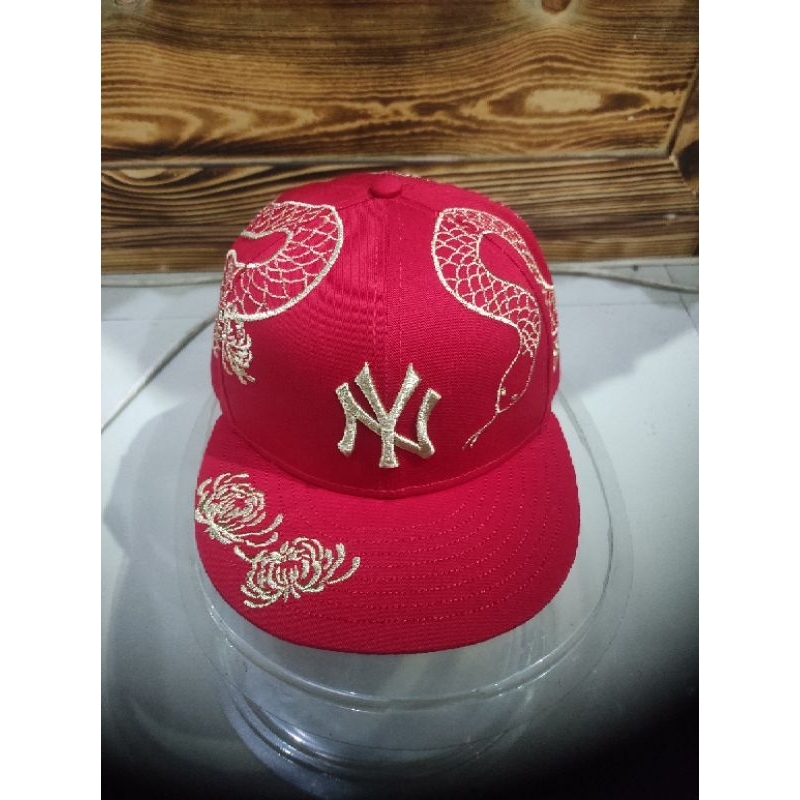 Topi Snapback MLB NY X New Era  Edisi Chinese New Year (Full Bordir-Years Of Snake) Limited Edition 