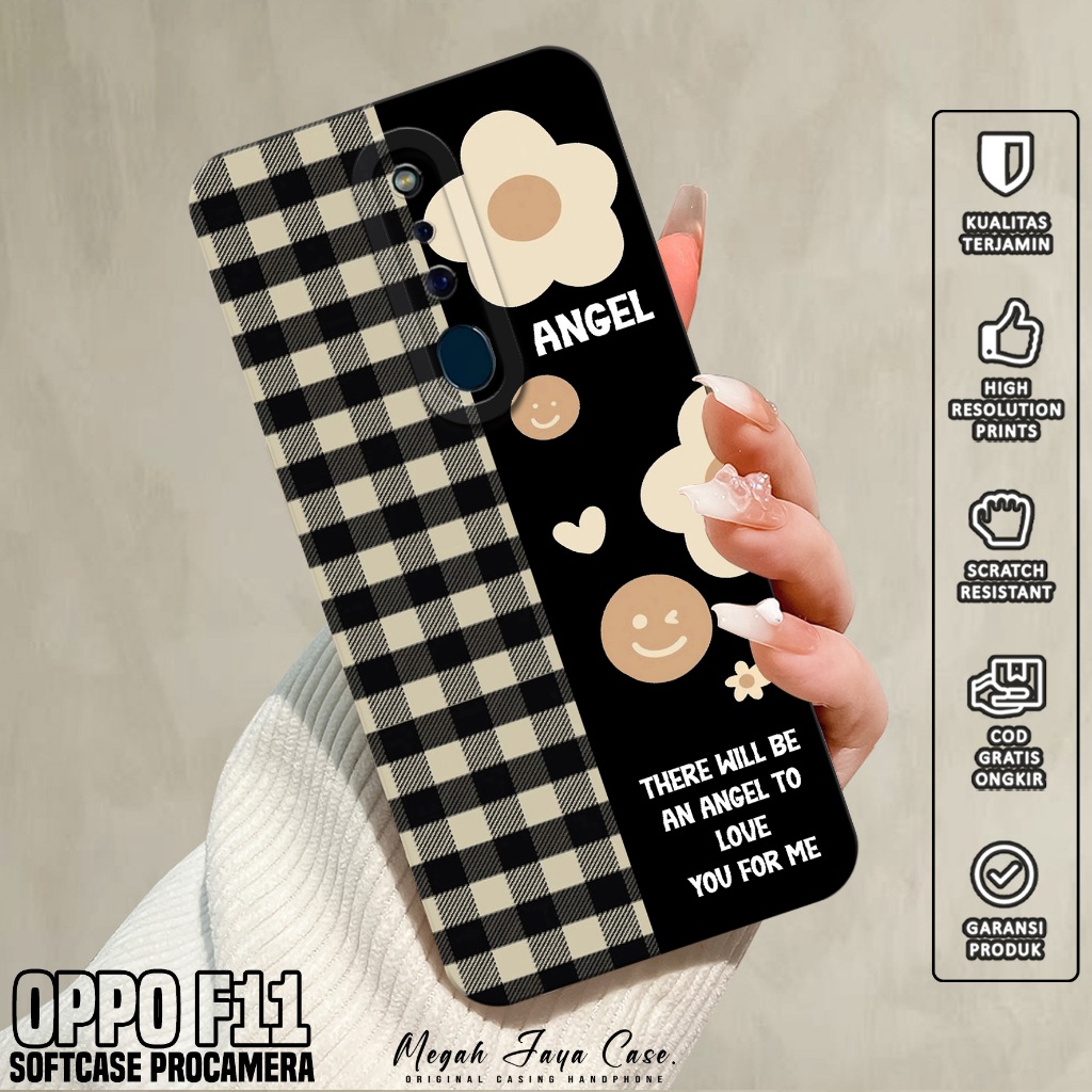 Softcase Hp OPPO F11 - Casing Hp OPPO F11 Motif BUNGA - Silikon Hp - Case OPPO F11 - Kesing Hp OPPO 