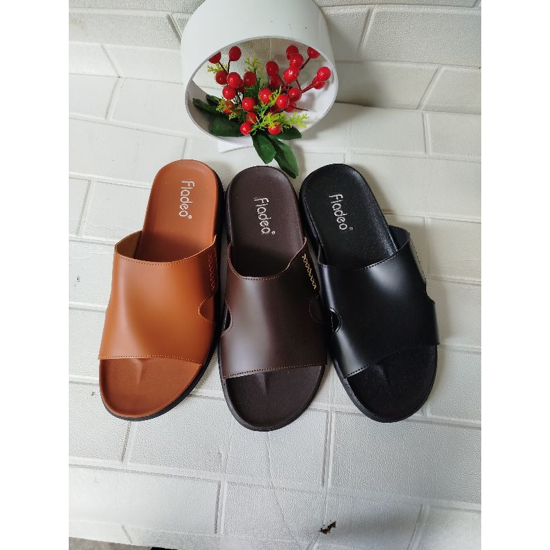 Sandal Fladeo Cowok Selop kode 01 size 39-43