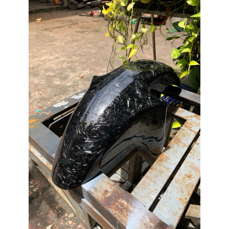 spakbor depan ninja r carbon forged