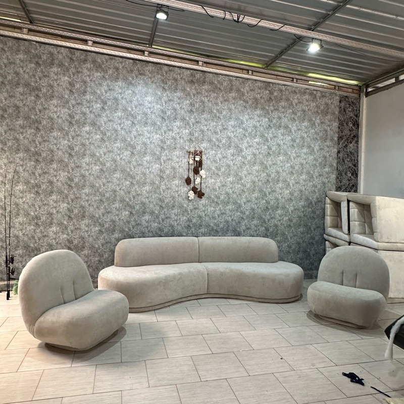 set sofa tamu kacang sofa tamu minimalis set sofa modern