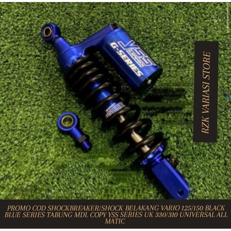 PROMO COD SHOCKBREAKER/SHOCK BELAKANG VARIO 125/150 BLUE BLACK TABUNG MDL COPY YSS SERIES UK 330/310