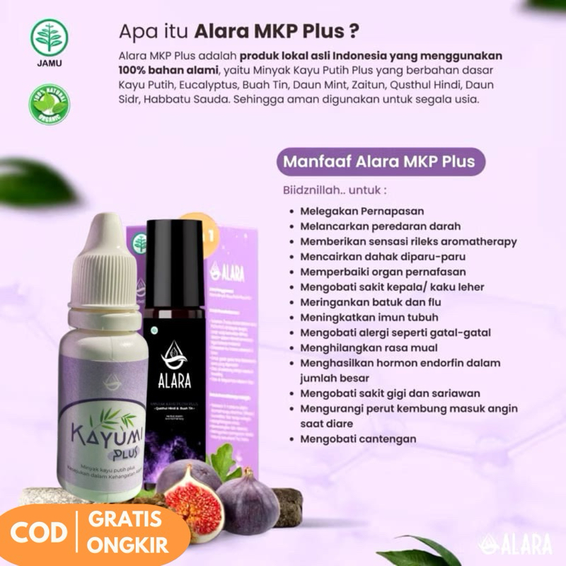 JHN01 Alara Minyak Kayu Putih Plus 8 in 1 - Herbal Tetes Pelega Pernafasan