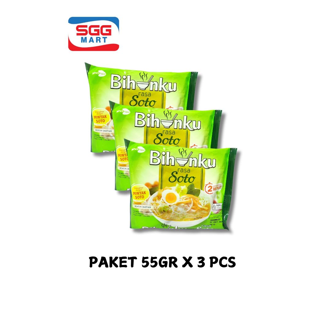 

Bihunku Rasa Soto paket 55gr x 3pcs