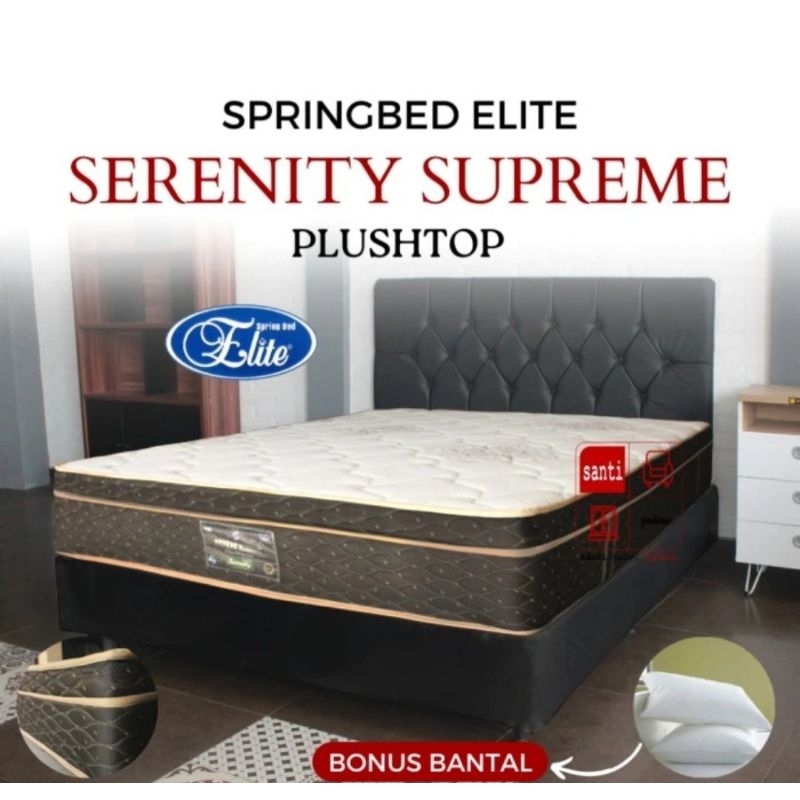 Kasur Springbed ELITE SERENITY SUPREME 180x200 Kasur Plustop Tebal 31 cm Kasur Murah Bandung