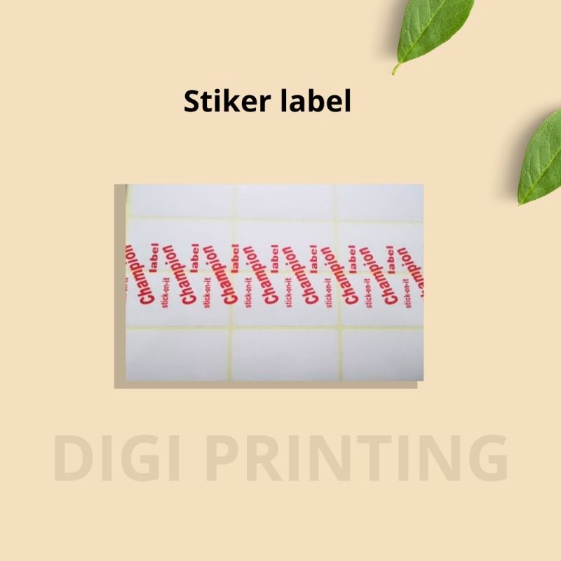 

stiker label/ label nama, 1 pak isi 120 nama ( - + )