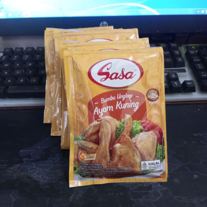 

Sasa Bumbu Ungkep Ayam Kuning 25gr x 10pcs | per RENCENG