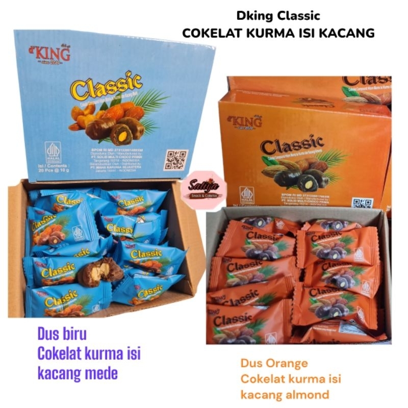 

Cokelat Kurma Dking Classic Isi Kacang Almond/Mede 1pack