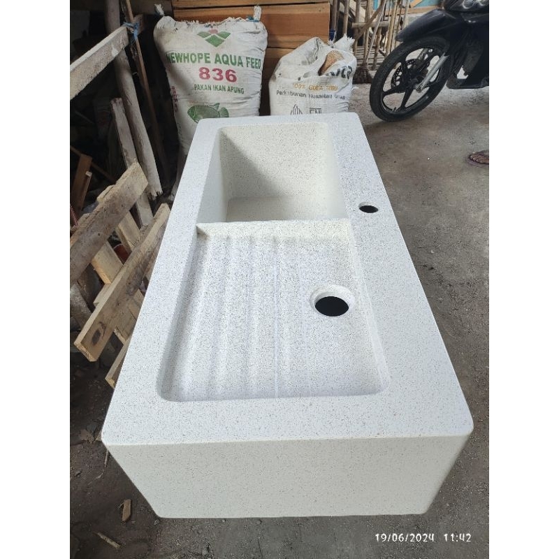 Wastafel Terazzo Resin Cuci Tangan / Tempat Cuci Baju Terazzo Resin
