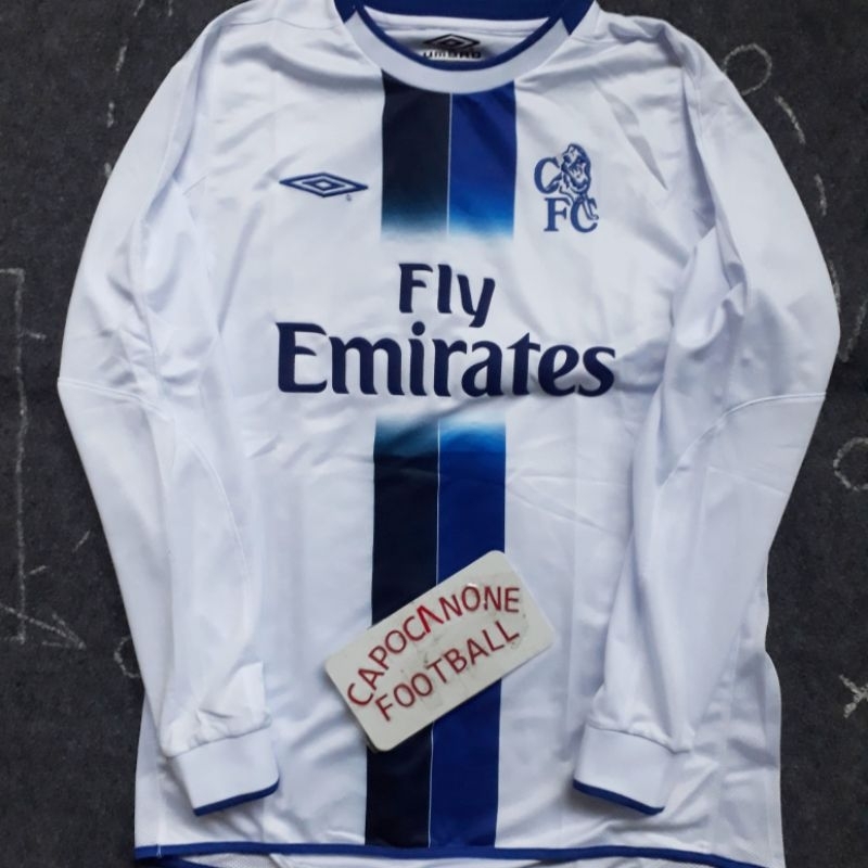 JERSEY CHELSEa RETRO 2003 2004 AWAY 03 04 2005 05 2006 06 full celana ls longsleeve panjang