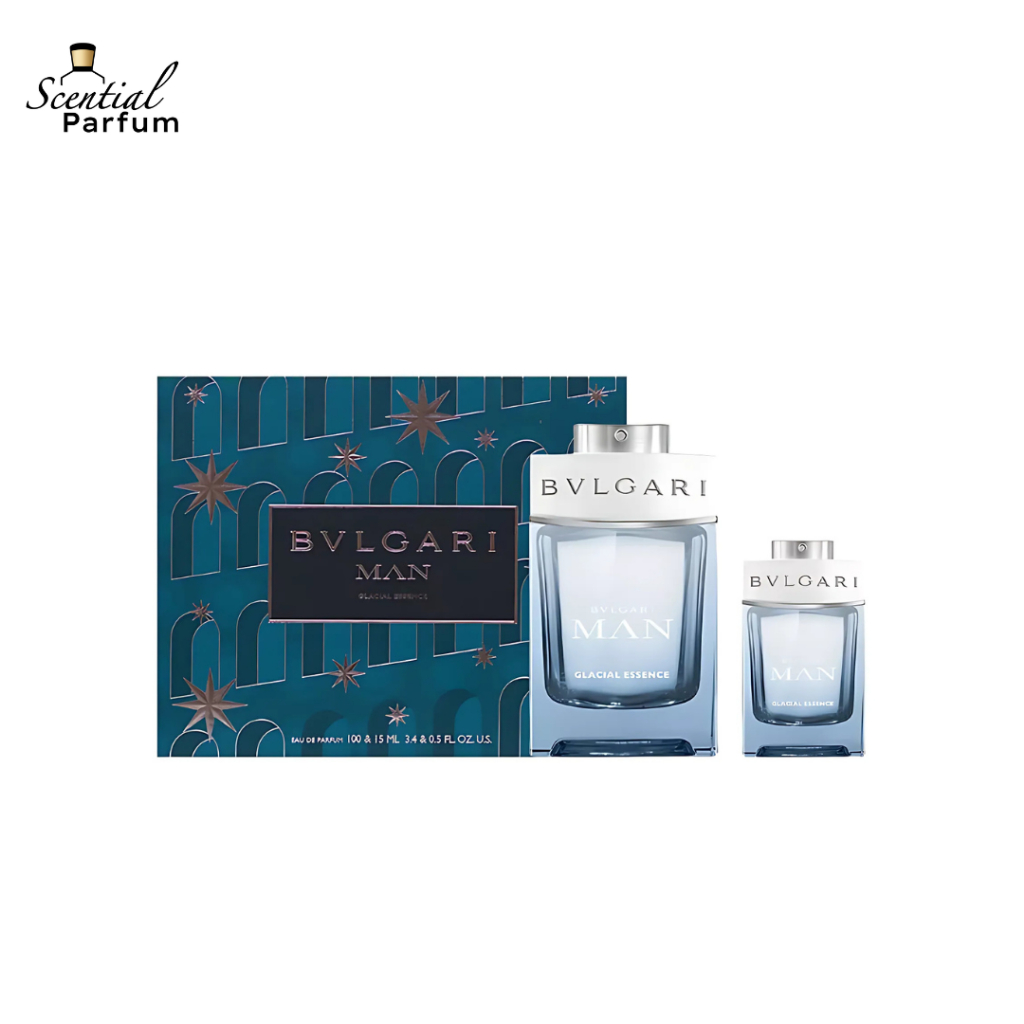 Bvlgari Man Glacial Essence Gift Set EDP 100Ml + 15Ml