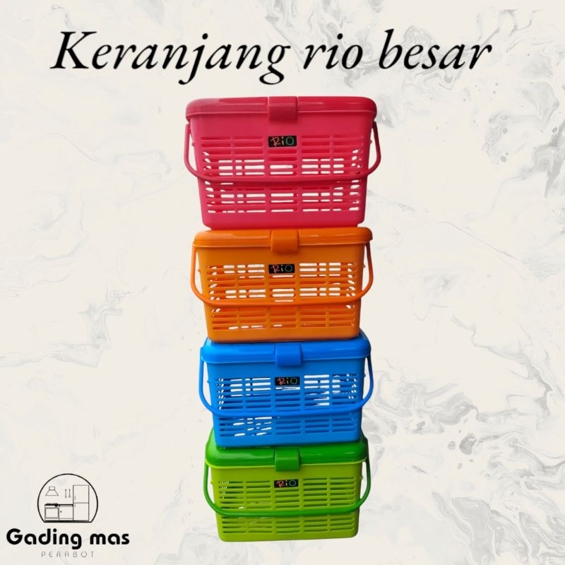 MASPION keranjang plastik / keranjang belanja / keranjang pasar / keranjang tutup / keranjang kotak 