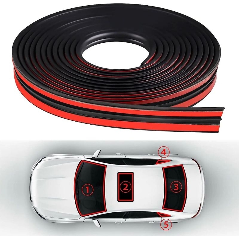 Seal Pelindung Kaca Mobil Karet Kaca Mobil Universal Strip Segel Kaca Mobil