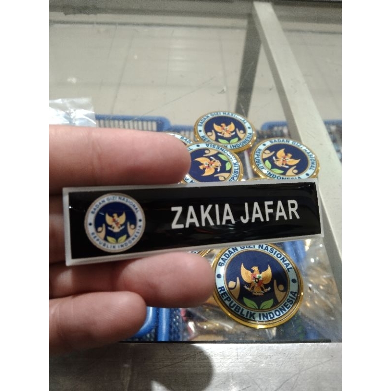 

Nametag Badan Gizi Nasional RI/bahan akrilik