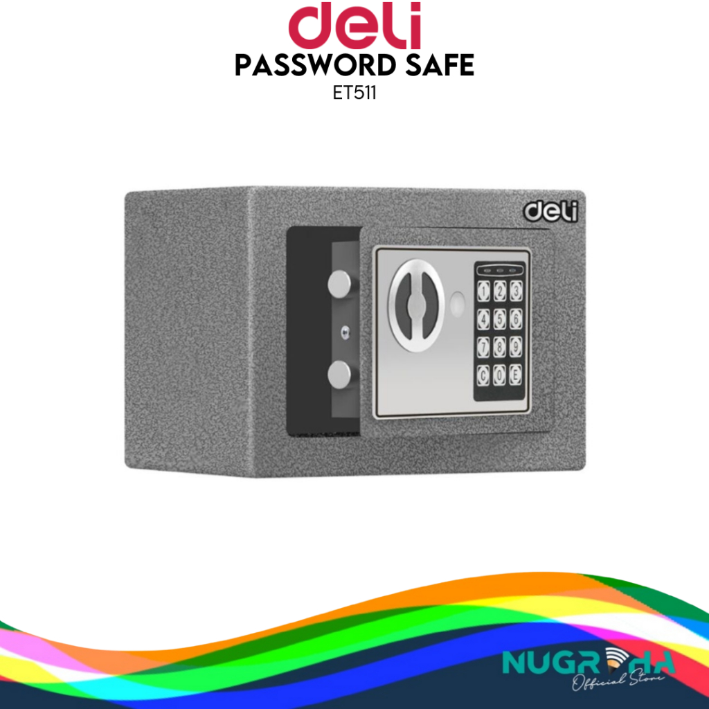 

Deli Brankas Besi Digital / Digital Safe Box 23x17x17 Anti Karat