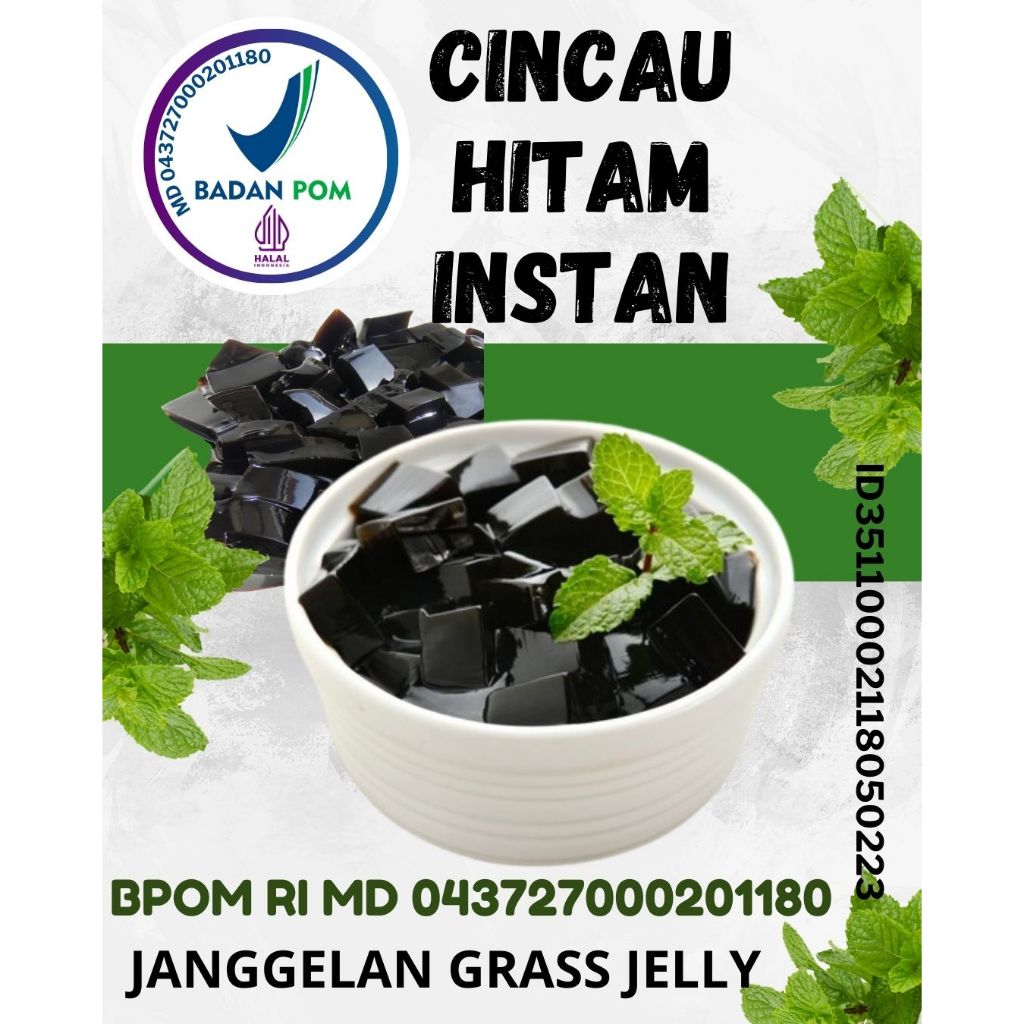 

Cincau Hitam Instan Grass Jelly Cincau Hitam Kemasan Aluminium Foil 1 Kg
