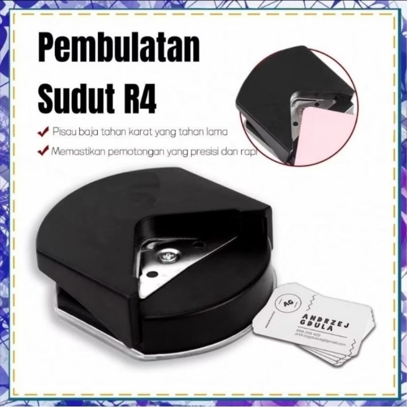 PUNCH CORNER PEMOTONG SUDUT KERTAS KARTU / CORNER ROUNDER PUNCHER