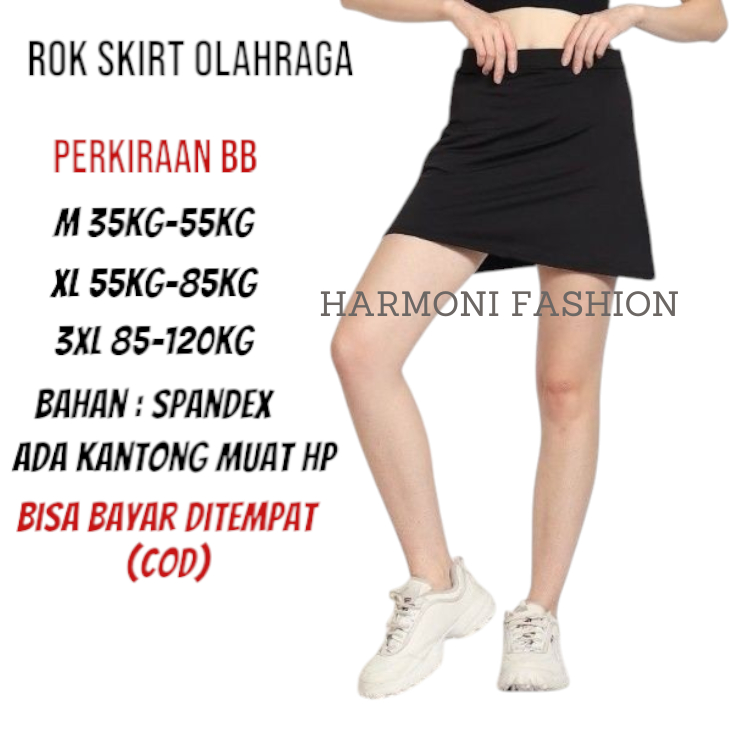 Rok Sport Olahraga Outdoor Tenis Senam Jogging Lari Zumba Renang/ Penutup Luaran Celana Ketat