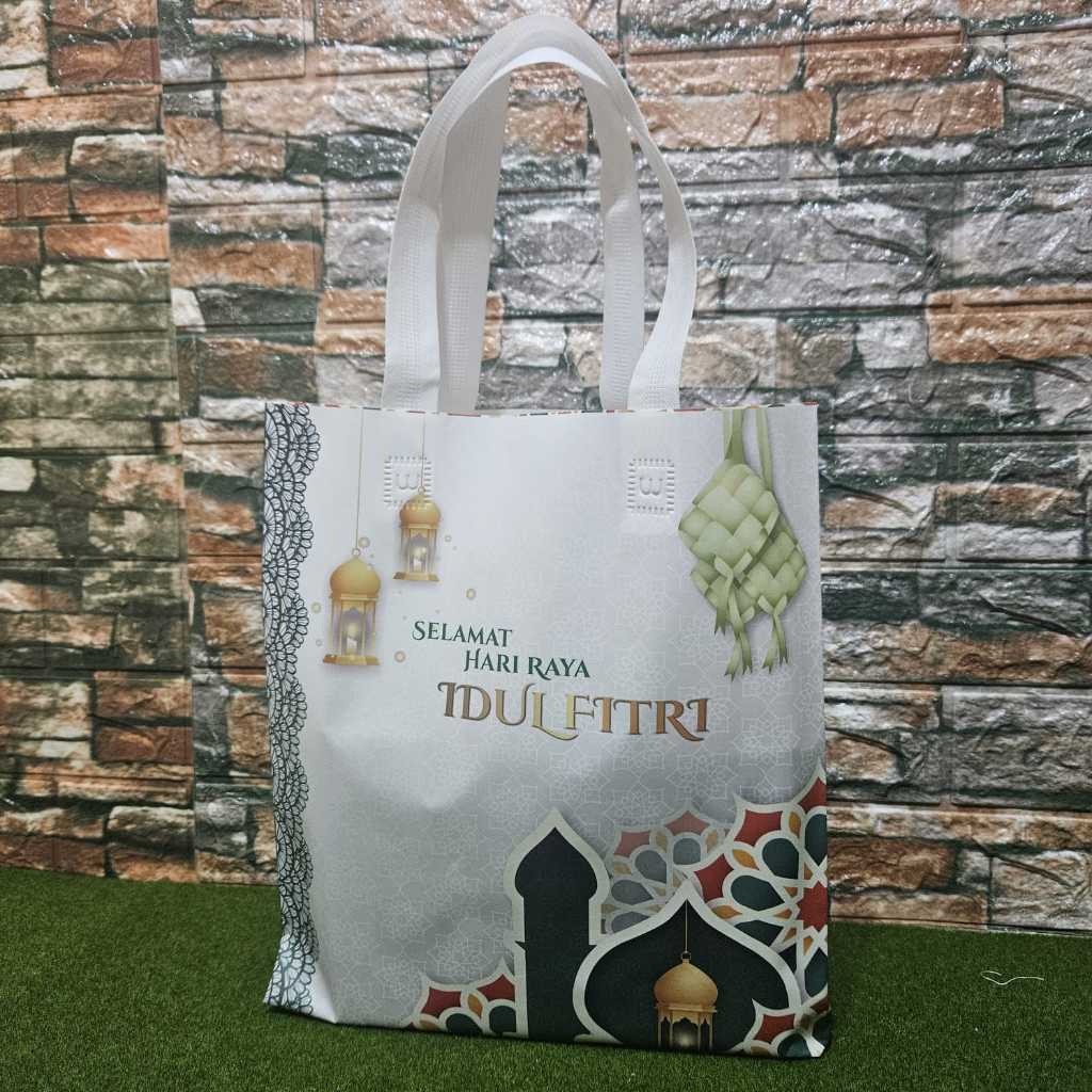 

ITSHOPING - Goodie Bag Idul Fitri / Tas Kain Bingkisan Lebaran Tapak Press / Tas Hantaran Lebaran Hijau Motif Terbaru