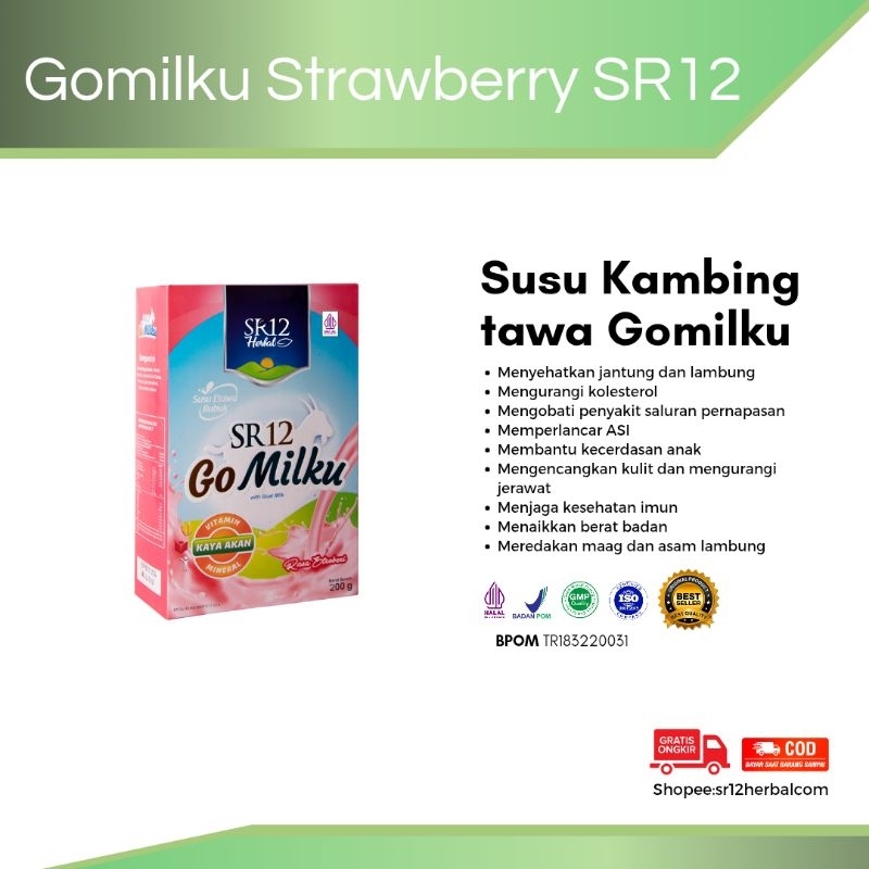 

SUSU KESEHATAN GOMILKU STRAWBERRY|IBU HAMIL |IBU MENYUSUI|ANAK""|LANSIA