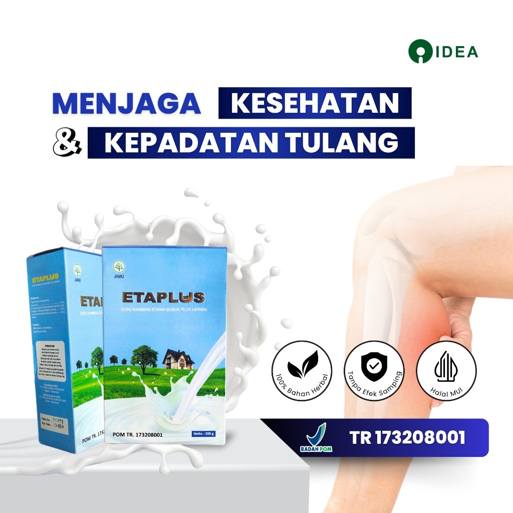 

Etaplus Original Susu Kambing Etawa Bubuk Plus Herbal BPOM Untuk Kesehatan dan Kepadatan Tulang