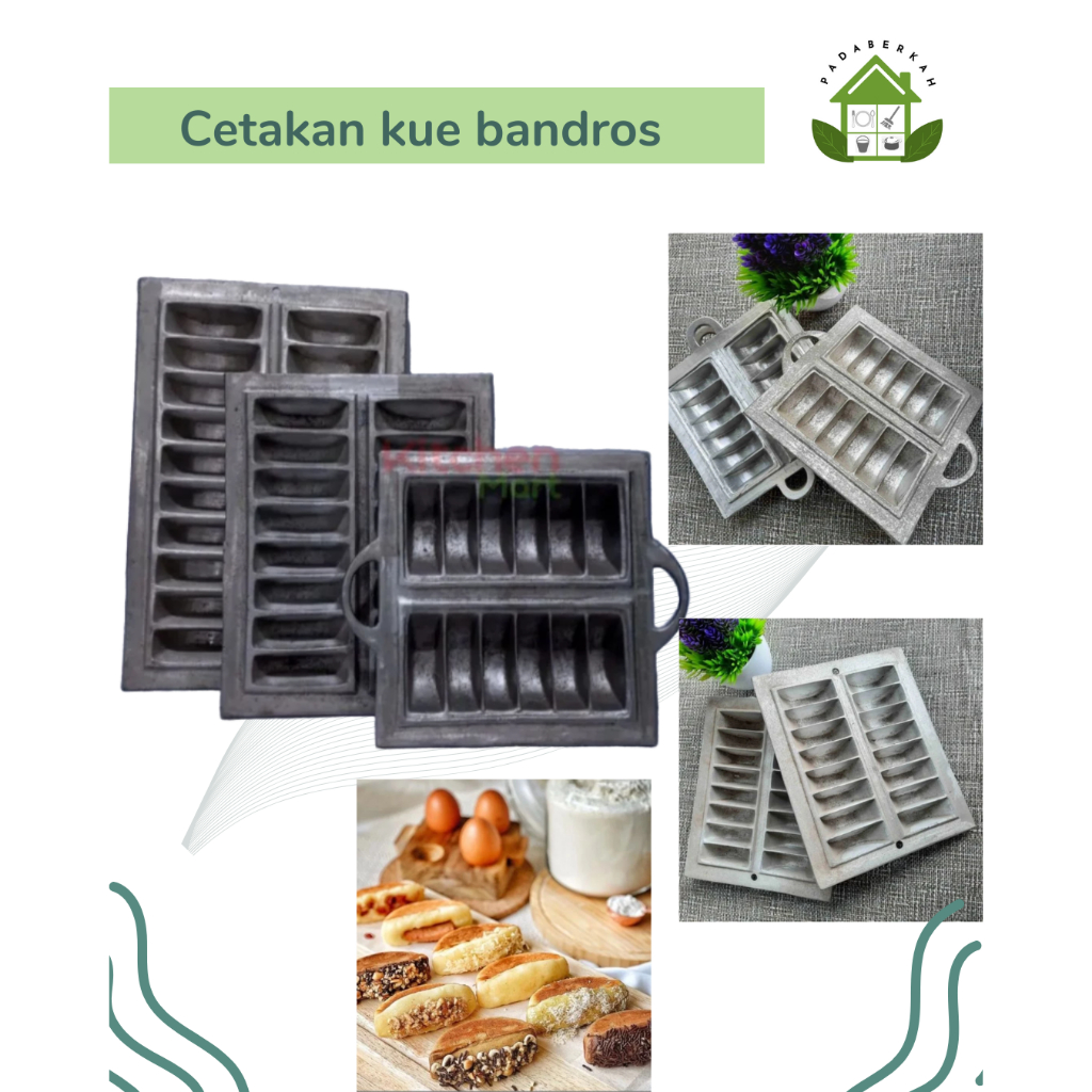 Cetakan Kue Bandros / Cetakan kue pukis / Cetakan Kue Pancong , Rangi / Cetakan bahan alumunium
