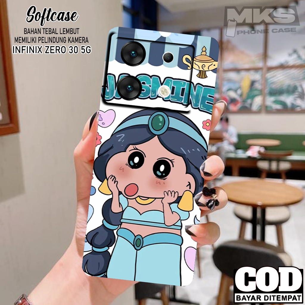 Case INFINIX ZERO 30 5G - Motif SHINCHAN - Kesing Handphone - Softcase INFINIX ZERO 30 5G - Kesing H