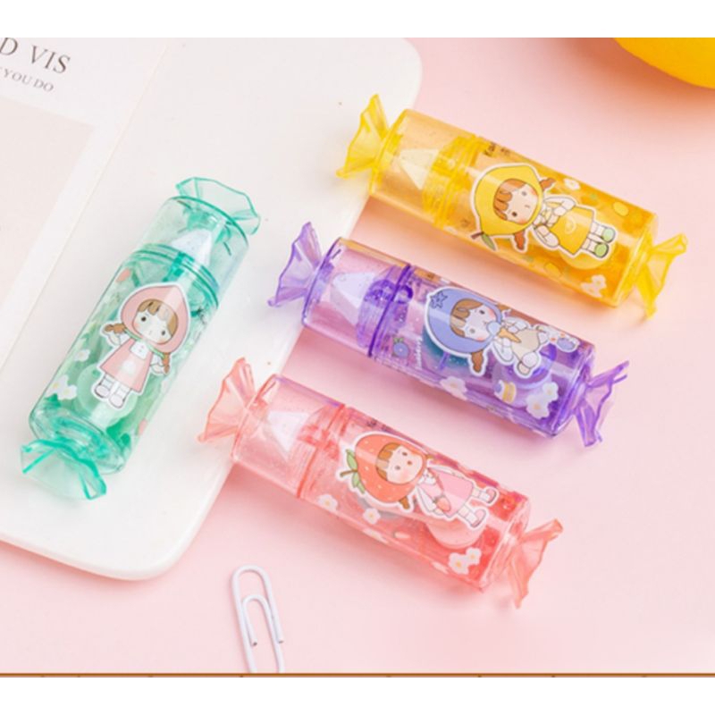 

glue tape candy girl lem roll adhesive tape lucu kawai