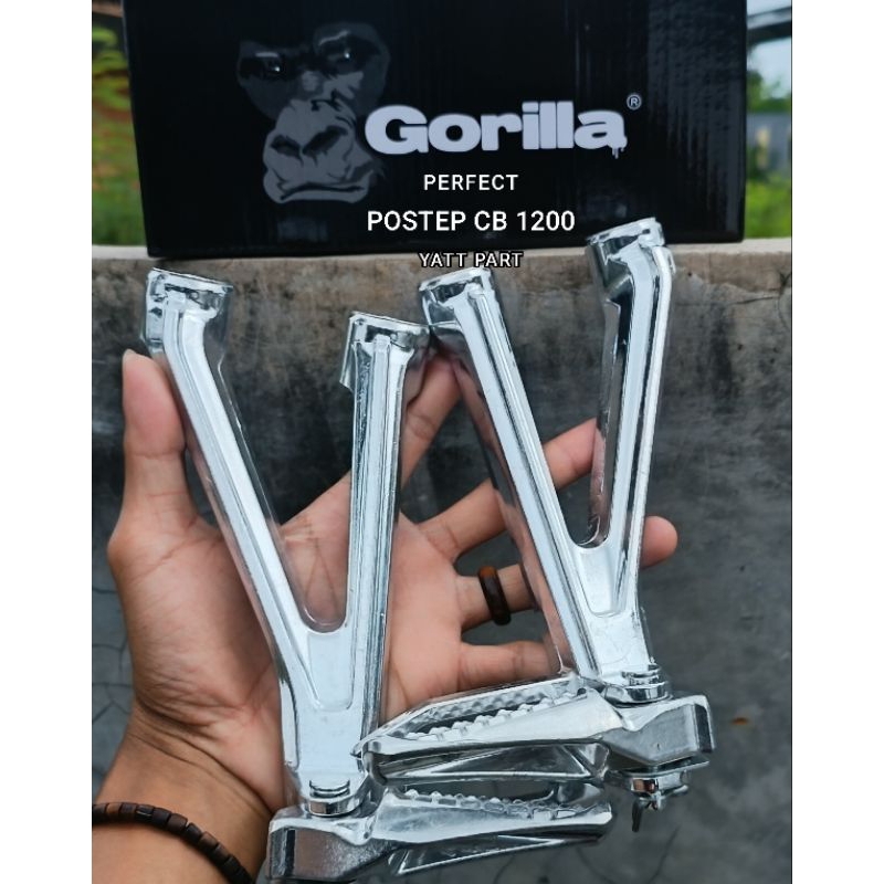FOOTSTEP FOOT STEP POSTEP BELAKANG GANTUNG HONDA  CBR 1200 IMPORT GORILLA DETAIL ORI ORIGINAL CUSTOM