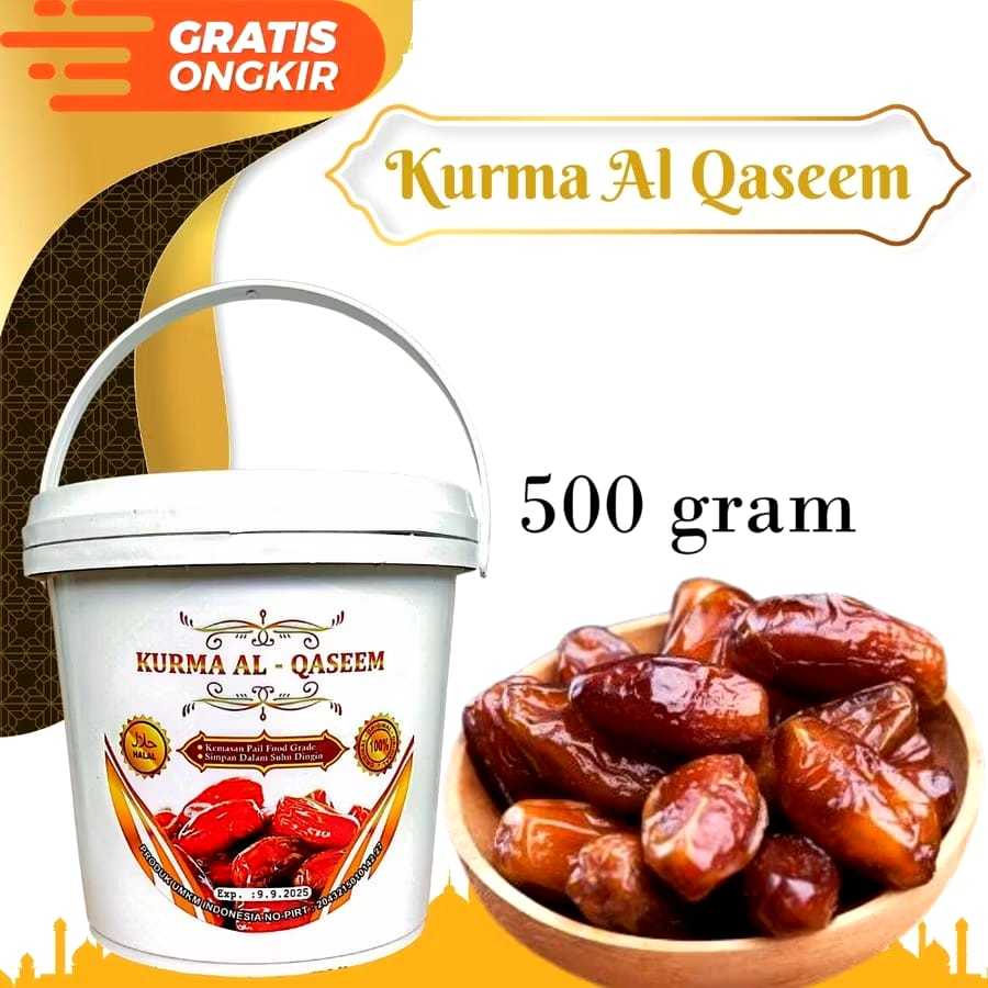 

[ GS ] KURMA AL QASEEM 500 GR - KURMA PREMIUM - KURMA EMBER ARAB SAUDI 500GRAM