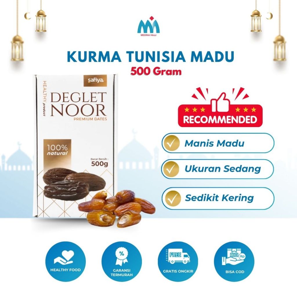 

Kurma Tunisia Madu 500 Gram Super Premium - Oleh Oleh Haji Umroh