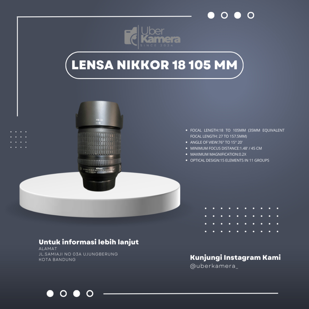 Lensa Nikkor 18 105mm