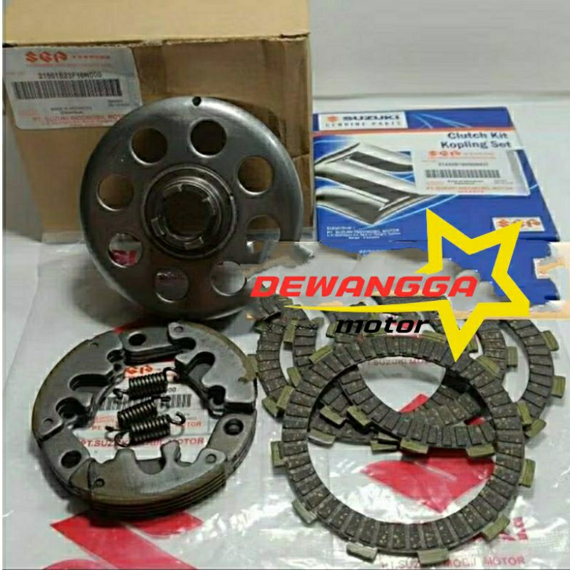 KAMPAS KOPLING + KAMPAS GANDA + MANGKOK KOPLING SMASH LAMA SMASH NEW