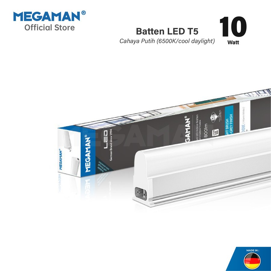 MEGAMAN Lampu T5 LED Megaman Batten 10W 20W Cahaya Putih