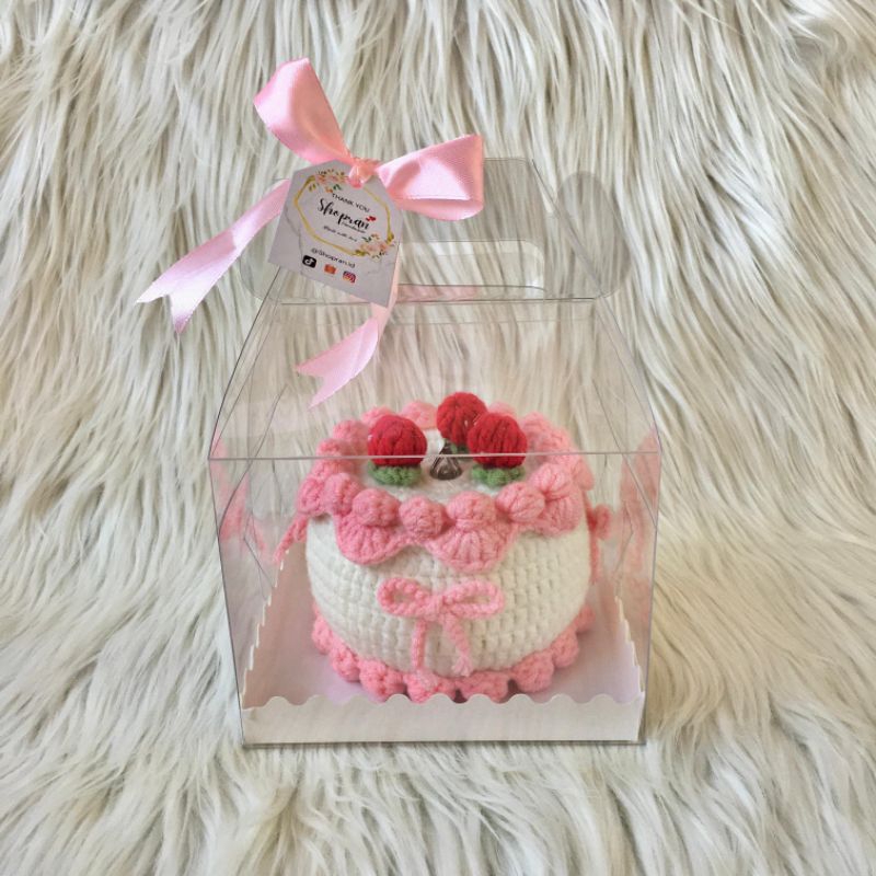 

Cake Crochet | Crochet Birthday Cake With LED | Kue Rajut Ulang tahun | Cake Gift