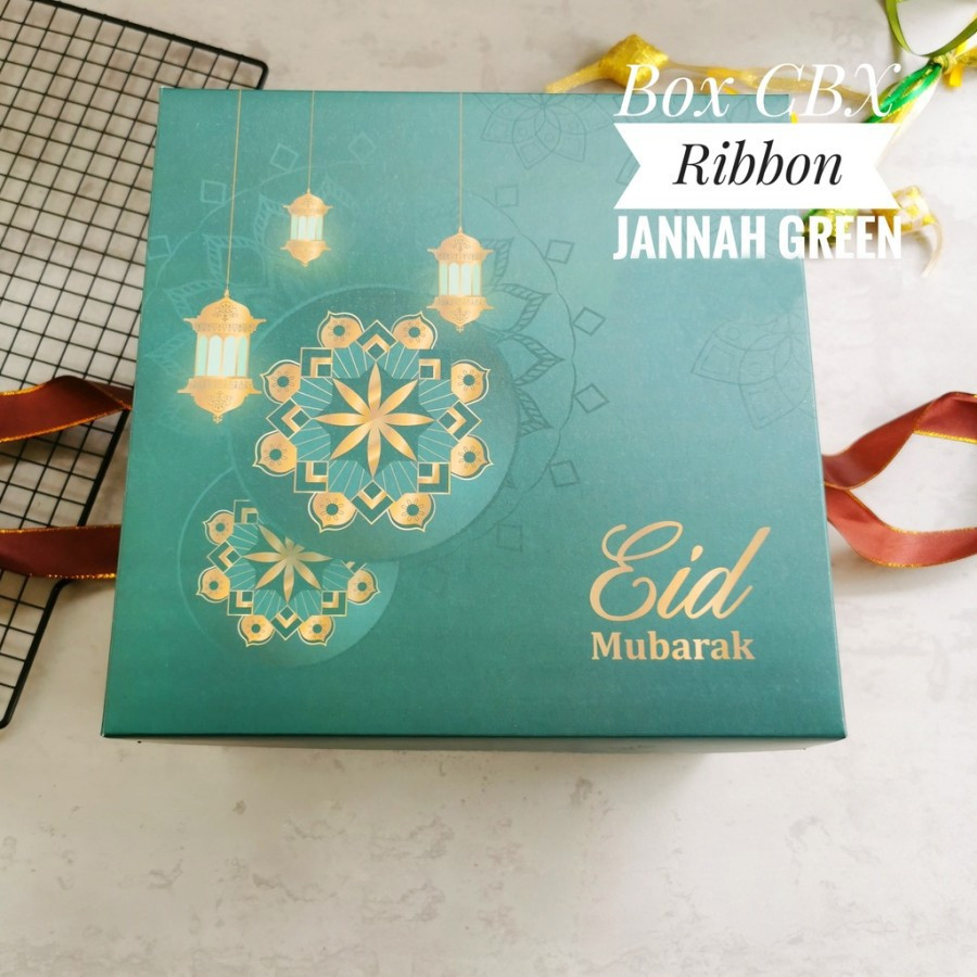 

3 Pcs Box Packaging Hampers Idul Fitri Dus Parcel Bolu Lebaran 22x22x16 cm