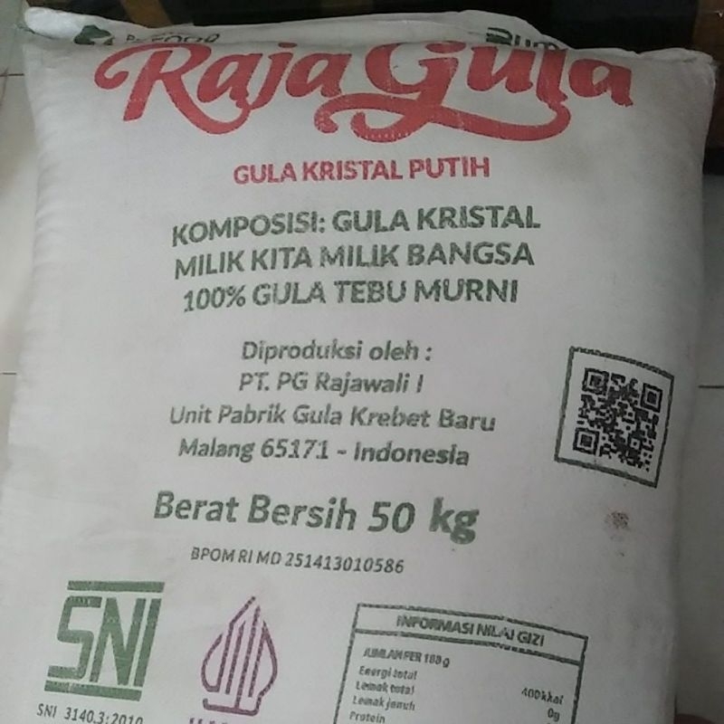 

Raja gula kristal 50kg