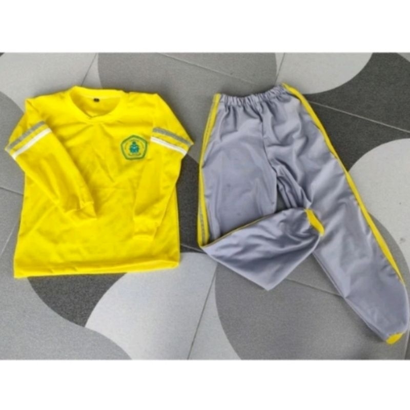 stelan sragam sekolah olahraga PAUD TK SD SMP SMA bisa custom warna dan model