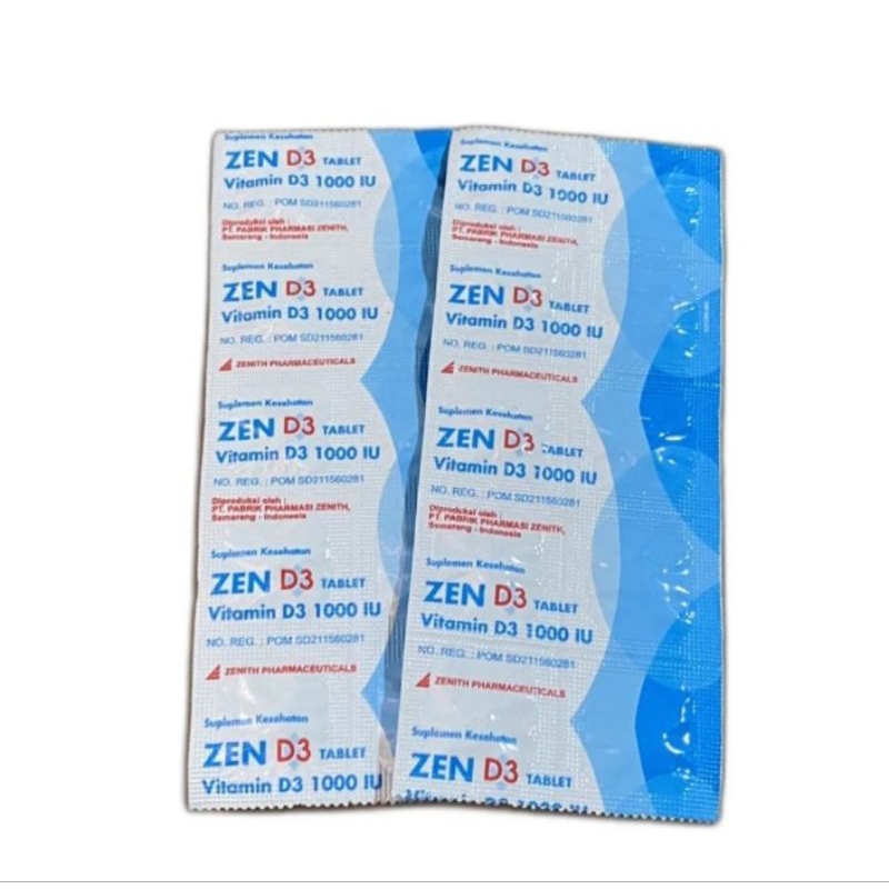 ZEN D3 1000 IU STRIP 10 TABLET