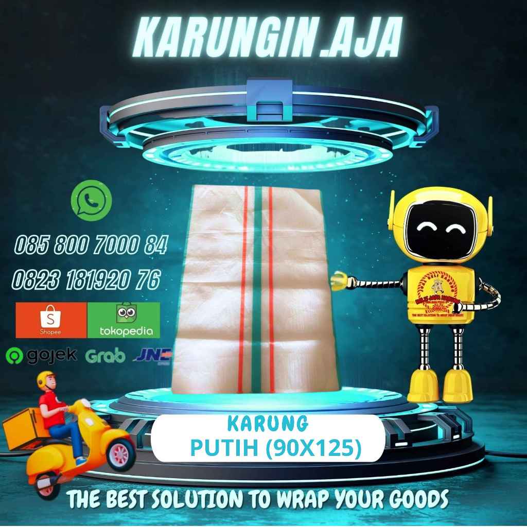 karung bandung Karung 90x125 90x130 putih polet