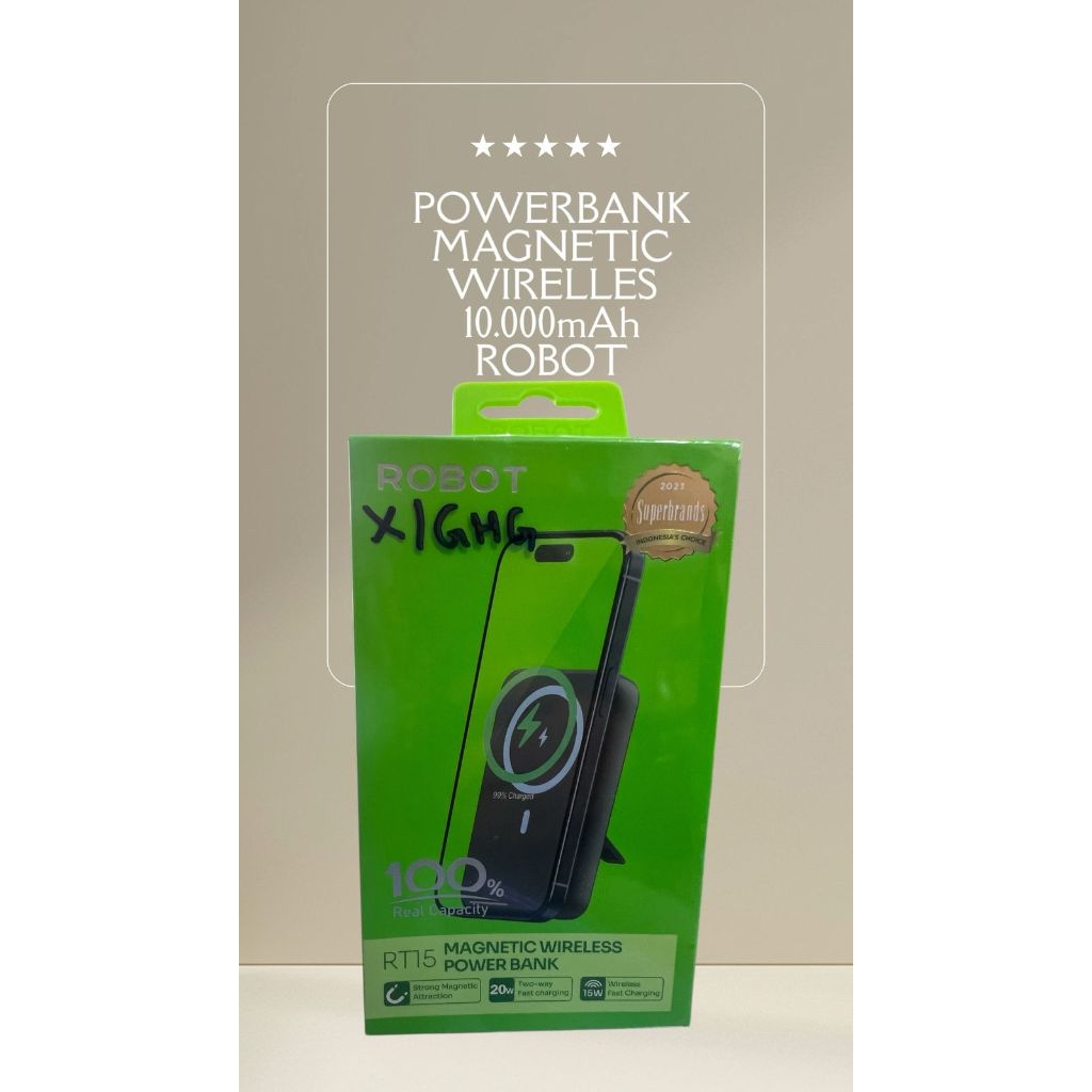 POWER BANK ROBOT 10000 MAH 20000 MAH 300000 MAH BERGARANSI