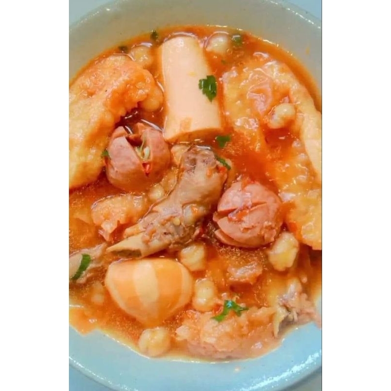 

seblak seafood dan dengkuk mercon