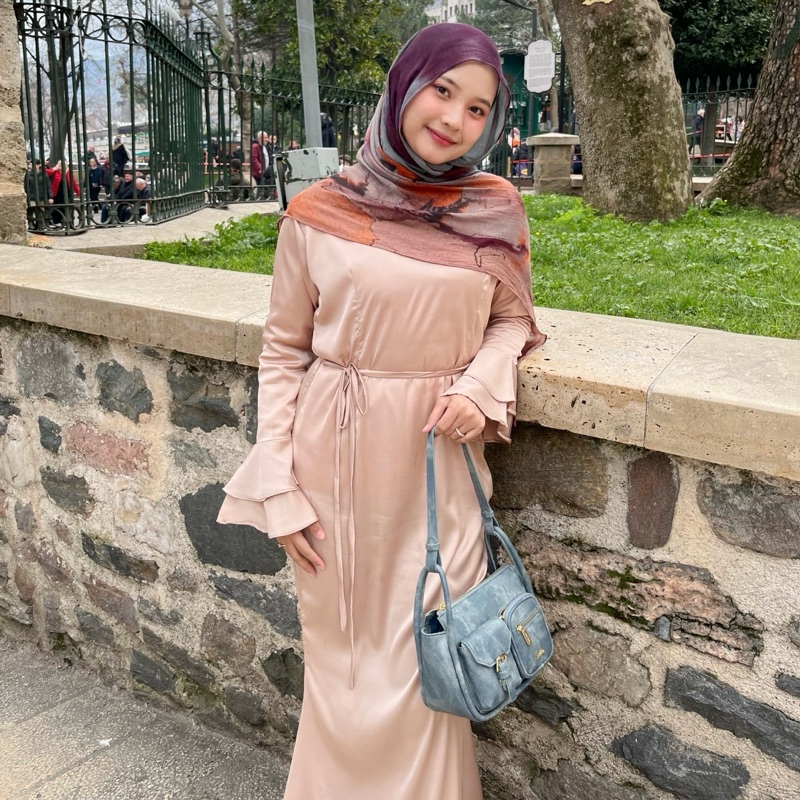 Raline Dress | Korean Dress | Premium Silk Dress | Gamis Pesta by Maura