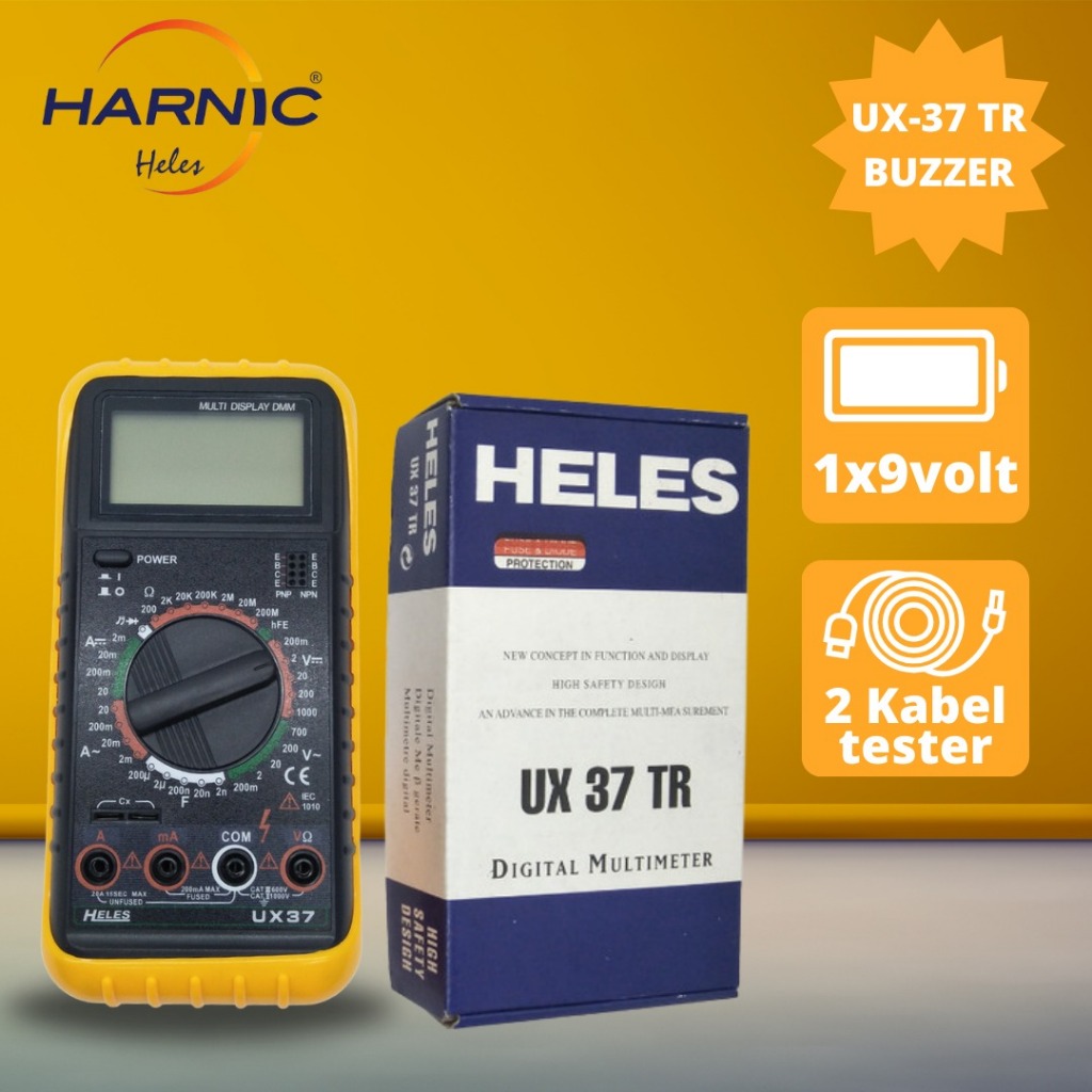 Multitester digital HELES UX 37 TR Multitester Buzzer