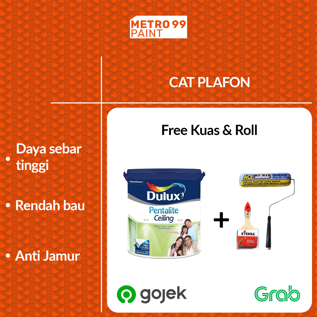 Cat Plafon Dulux Pentalite Ceiling 25 L